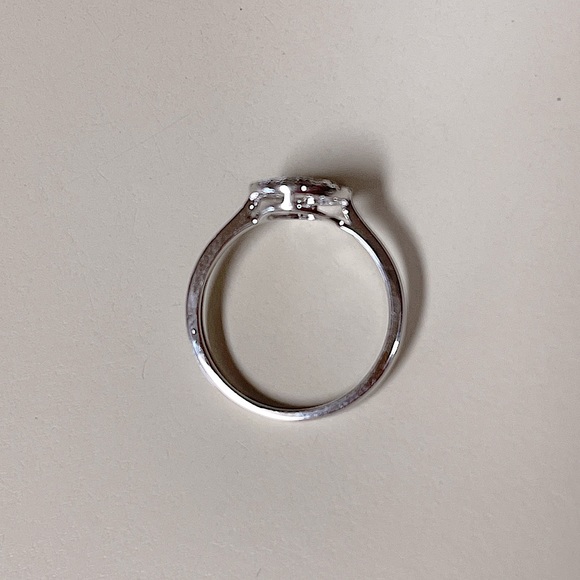 0.50 Cttw Natural Diamond Double Halo Engagement Wedding Ring 10K White Gold CI - Picture 8 of 12